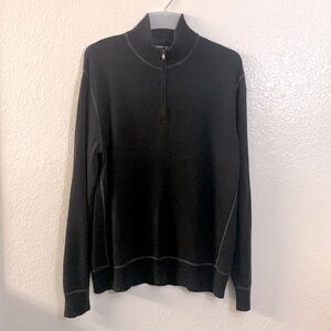 CALVIN KLEIN JEANS Mock Turtleneck Knit Sweater, Collar Zipper, Sz. XL/Preowned